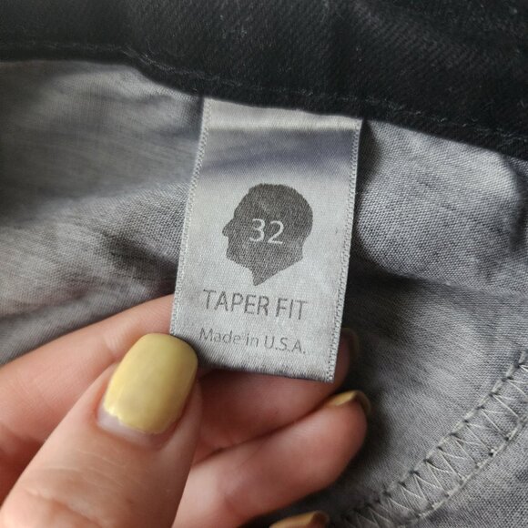 Rustic Dime Ragged Zipper Black Jeans Size 32 - Picture 5 of 7